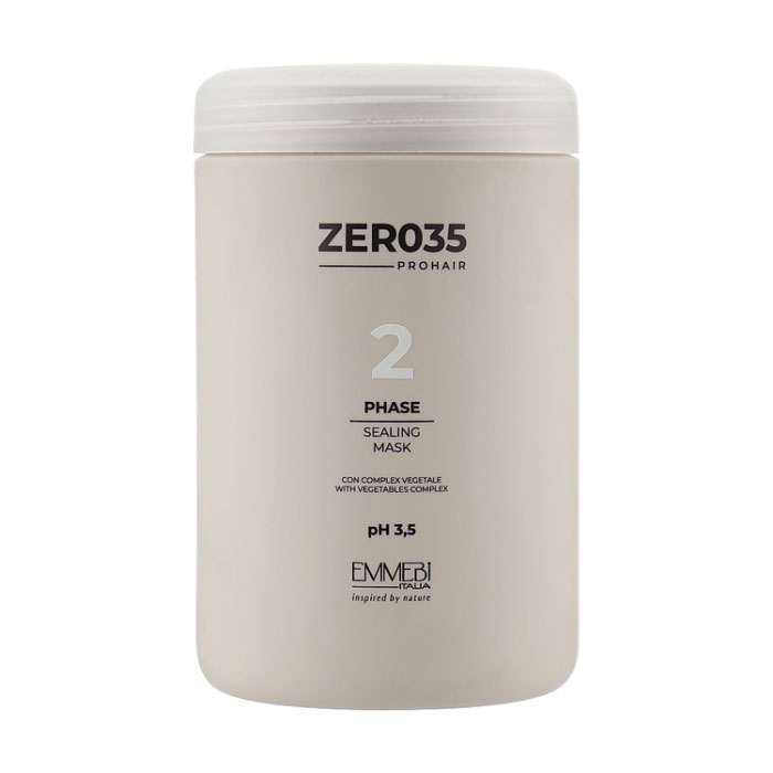 Маска Emmebi Italia Zer035 Pro Hair Sealing Mask pH 3.5 для глибокого відновлення волосся, фаза 2, 1 л