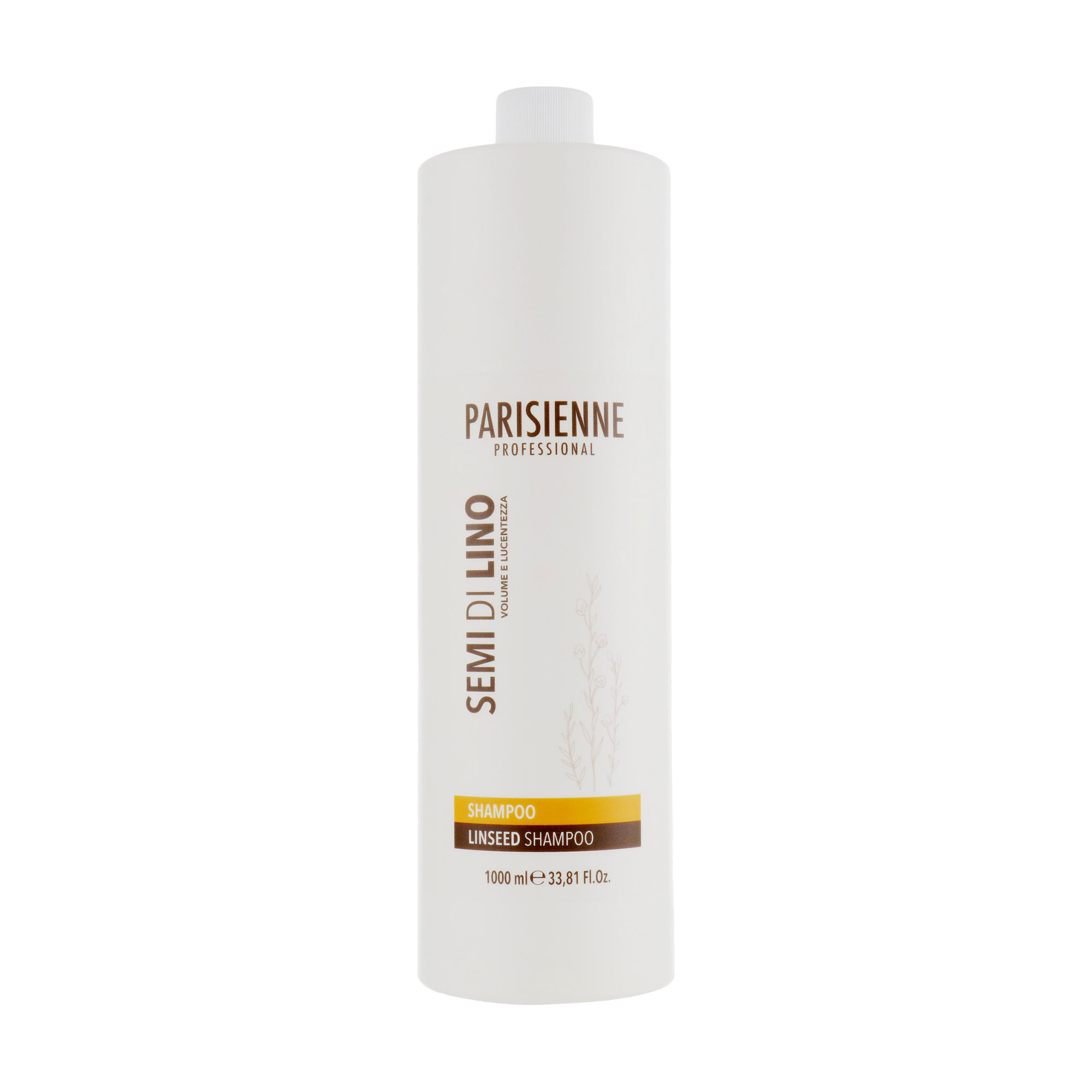 Шампунь для волосся Parisienne Italia Evelon Semi Di Lino Shampoo з екстрактом насіння льону, 1 л